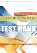 Test Bank For Management of Health Information: Functions & Applications - 2nd - 2017 All Chapters - 9781285174884