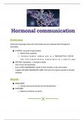 hormonal communication summary 