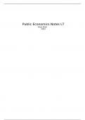EC325 Public Economics Notes