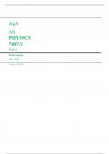 AqA AS PHYSICS 7407/1 Paper 1 Mark scheme June 2023