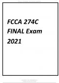 FCCA 274 C FINAL EXAM LATEST AND GRADED A+