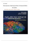Neuroscience Exploring the Brain 4th edition Test Bank | complete guide |latest edition 2024