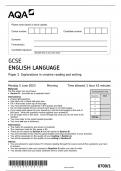 GCSE AQA June 2023 English Language Paper 1