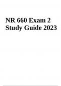 NR 660 Exam 2 Study Guide Latest Updated 2024 