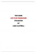 Test Bank for LPN to RN Transitions 5th Edition by Lora Claywell |All Chapters,  Year-2024|