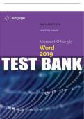 Test Bank For New Perspectives Microsoft® Office 365 & Word 2019 Comprehensive - 1st - 2020 All Chapters - 9780357026182