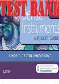 TEST BANK Dental Instruments A Pocket Guide 6th Edition