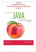 Starting Out with Java  From Control Structures through Objects 7th Edition By Tony Gaddis |All Chapters,  Latest-2024|