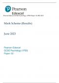 Pearson Edexcel GCSE Psychology (1PS0) Paper: 02 MS 2023