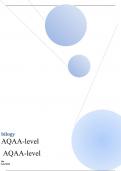 AQA    A-level BIOLOGY 7402/3 Paper 3 Mark scheme June 2023