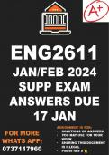 ENG2611 Supplementary Exam 2024 Answers Due 17 Jan
