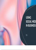 Unit 3 Using Social Media in Business (Assignment A) (Distinction)