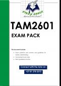 TAM2601 EXAM PACK 2024
