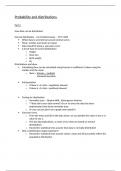 Probability and Distributions Notes 