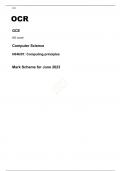 OCR AS Level  Computer Science  H046/01: PAPER 1  June 2023 FINAL MARK SCHEME  Computing principles  