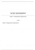 AQA    GCSE GEOGRAPHY Paper 3	Geographical Applications June 2023