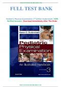 Test Bank For Pediatric Physical Examination by Karen G. Duderstadt||ISBN NO:10,0323476503||ISBN NO:13,978-0323476508||All Chapters||Complete Guide A+