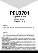 PDU3701 Assignment 3 (ANSWERS) 2024 - DISTINCTION GUARANTEED