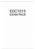 EDC1015 EXAM PACK