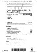 Pearson Edexcel Level 1/Level 2 GCSE (9–1) Statistics Paper 1 Higher Tier QP 2023