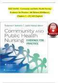 TEST BANK For Community and Public Health Nursing: Evidence for Practice, 4th Edition by DeMarco, Walsh, Verified Chapters 1 - 25, Complete Newest Version