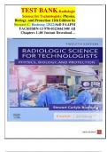 TEST BANK-Radiologic Science for Technologists: Physics, Biology, and Protection 12th Edition by Stewart C. Bushong (2022)ScD FAAPM FACR/ISBN-13 978-0323661348/ All Chapters 1-40/ Instant Download…