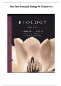 Test Bank Campbell Biology  8th All Chapters 100% correct and verified A+ ( Updated 2024)