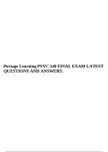 Portage Learning PSYC 140 FINAL EXAM LATEST QUESTIONS AND ANSWERS.