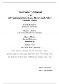 Solution Manual For International Economics Theory and Policy, 11th Edition by Paul R. Krugman, Maurice Obstfeld, Marc Melitz