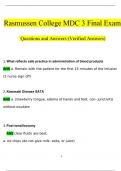 NUR 2502 / NUR2502: Multidimensional Care III / MDC 3 Final Exam Study Guide Questions and Answers (2024 / 2025) (Verified Answers)