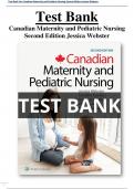 Test Bank For Canadian Maternity and Pediatric Nursing 2nd Edition Jessica Webster All Chapters (1-51) | A+ ULTIMATE GUIDE