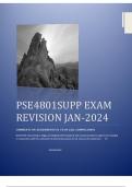 PSE4801 SUPP EXAM REVISION JANFEB 2024 EXAM DATE 26 JAN