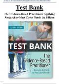 Test Bank For The Evidence-Based Practitioner Applying Research to Meet Client Needs 1st Edition by Catana Brown  All Chapters (1-10) | A+ ULTIMATE GUIDE