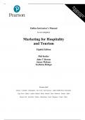 Solution Manual for Marketing for Hospitality and Tourism, 8th Edition Philip Kotler,  John T. Bowen, Seyhmus Baloglu