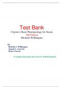 Test Bank - Clayton’s Basic Pharmacology for Nurses, 19th edition (Willihnganz)