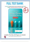 TEST BANK FOR YODER-WISE’S LEADING & MANAGING IN CANADIAN NURSING, 2ND ED PATRICIA S. YODER-WISE, JANICE WADDELL, NANCY WALTON,