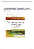 Test Bank For Contemporary Nursing Issues, Trends, & Management 7th Edition by Barbara Cherry, Susan R. Jacob Chapter 1-28