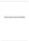 ATI Comp Predictor-Study Guide 2023 Q&A