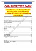 Comprehensive; ABO -American Board of Opticianry| Exam Questions  All With Complete Solutions /2024 Guide/Rated A+ /Guarantee Pass