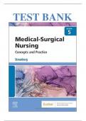 Test Bank for Medical-Surgical Nursing: Concepts & Practice 5th Edition by Holly K. Stromberg  ISBN:9780323810210 | Complete Guide A+