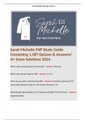 Sarah Michelle FNP Study Guide Containing 1,587 Quizzes & Answers/ A+ Score Solutions 2024.  