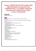 Exam 1: NR548/ NR 548 (NEW Update 2024/ 2025) Psychiatric Assessment for the  PMHNP |Weeks 1-2 | Complete Guide with Questions and Verified Answers| 100% Correct- Chamberlain 