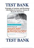 Test Bank for Principles of Anatomy and Physiology 15th Edition by Gerard J. Tortora & Bryan H. Derrickson Chapter 1-29 | Complete Guide A+
