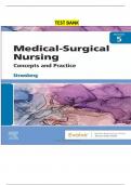 Complete Test Bank for Medical-Surgical Nursing 5th Edition by Holly Stromberg Graded A