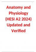 Anatomy and Physiology (HESI A2 2024) Updated and Verified