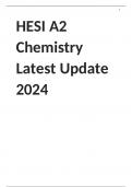 HESI A2 Chemistry Latest Update 2024