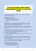 ATI RN CAPSTONE COMP FORM B COMPREHENSIVE TEST B 2024 FINAL EXAM