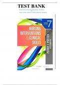 TEST BANK FOR NURSING INTERVENTIONS AND CLINICAL SKILLS 7TH 978-0323547017EDITION BY POTTER
