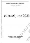 EDEXCEL A LEVEL JUNE 2023 GEOGRAPHY 9GE0 QUESTION PAPER 3