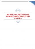 Ace ASCP Exam QUESTIONS AND ANSWERS / COMPLETE LATEST 2023-2024 GRADED A+